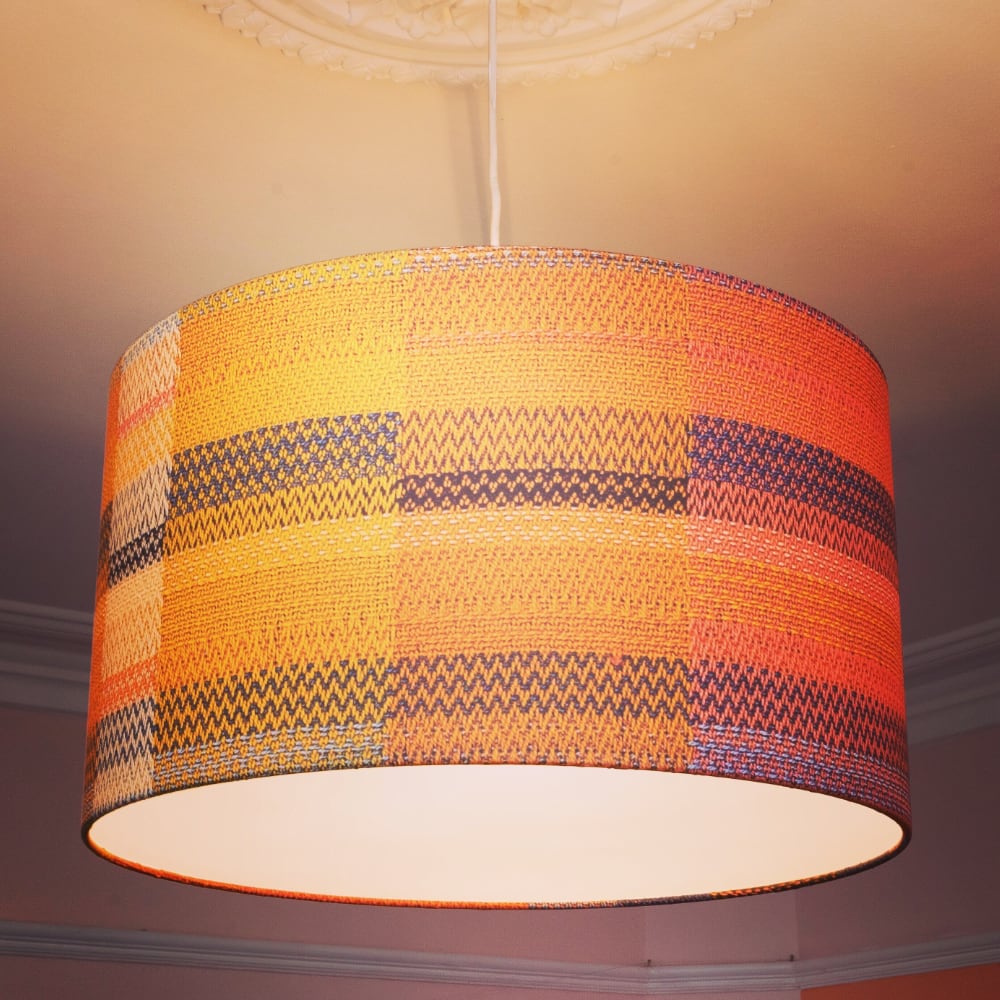 Orange lampshade